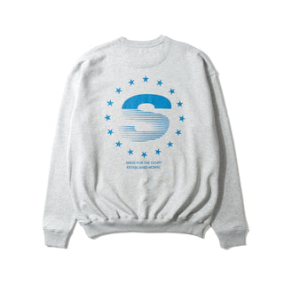 OWN YOUR GRID GREY MELAGNE CREWNECK