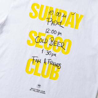 SUNDAY SECCO CLUB YELOW TEE