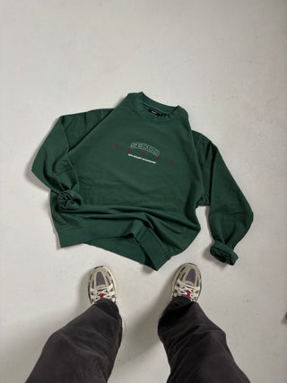 GREEN OFF COURT CREWNECK