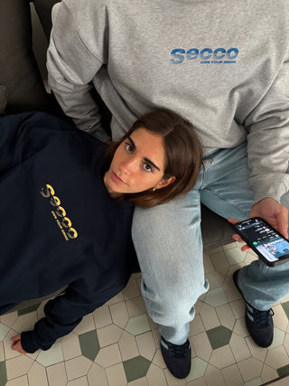 OWN YOUR GRID GREY MELAGNE CREWNECK